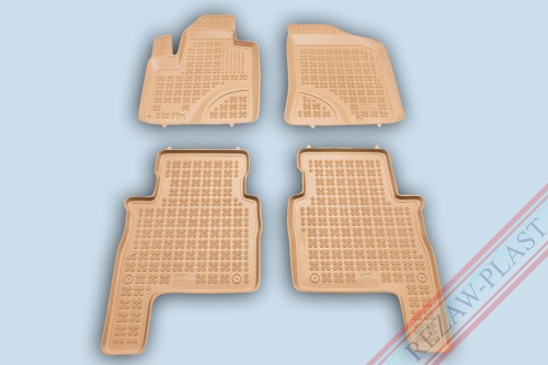 Floor mats beige fits to: Hyundai SANTA FE II 2006 - 2012