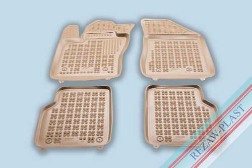 Dywaniki podłogowe beżowe pasują do: Jeep COMPASS II (MP/552) 2017 -