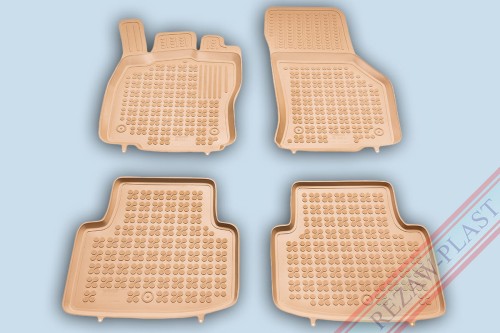 Dywaniki podłogowe beżowe pasują do: Volkswagen PASSAT B8 2014 - 2023