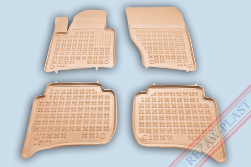 Floor mats beige fits to: Porsche CAYENNE II 2010 - 2017, Volkswagen TOUAREG II 2010 - 2018