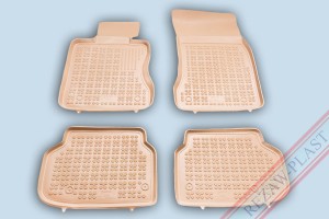 Dywaniki podłogowe beżowe pasują do: BMW 7 (F01) 2008 - 2015
