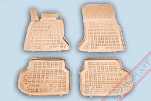 Dywaniki podłogowe beżowe pasują do: BMW 5 (F10, F11) 2010 - 2013