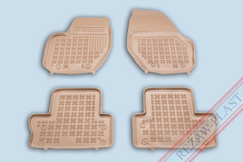 Floor mats beige fit to: Volvo S60 II 2010 - 2018, V60 I 2011 - 2018, XC60 I 2008 - 2017