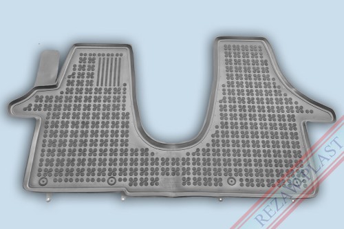 Floor mat grey fits to: Volkswagen TRANSPORTER T5 2003 - 2015, T6 2015 - 2019