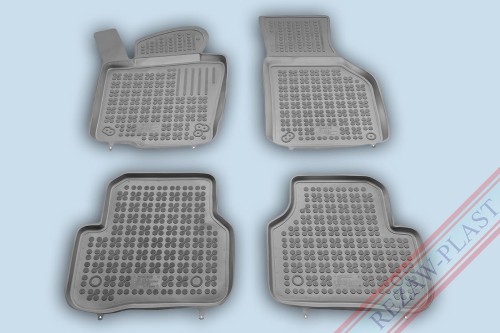 Floor mats grey fit to: Volkswagen JETTA VI 2010 - 2018, PASSAT B6, B7 2005 - 2014, PASSAT CC 2008 - 2016, B7 Alltrack 2011 - 2014, TIGUAN I 2007 - 2017