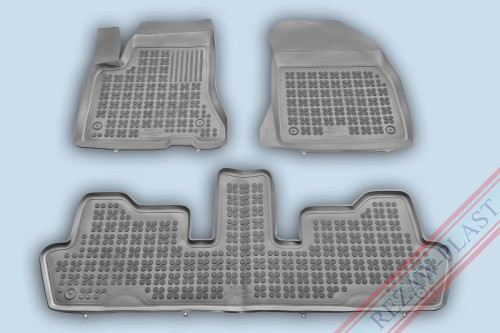 Floor mats grey fit to: Citroen C4 PICASSO I 2006 - 2013, C4 GRAND PICASSO 2006 - 2013