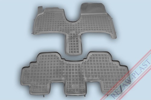 Floor mats grey fit to: Citroen C8 2002 - 2014, Fiat ULYSSE II 2002 - 2010, Lancia PHEDRA 2002 - 2010, Peugeot 807 2002 - 2014
