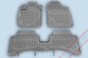 Dywaniki podłogowe szare pasują do: Toyota YARIS III 2014 - 2020