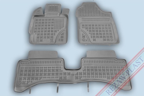 Dywaniki podłogowe szare pasują do: Toyota YARIS III 2014 - 2020