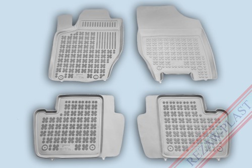 Floor mats grey fit to: Citroen C4 I 2004 - 2010, C4 II 2010 - 2017, Peugeot 307 2001 - 2011