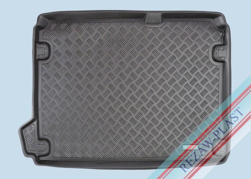 Trunk mat PE with rubber surface fits to: Citroen C4 II 2010 - 2017