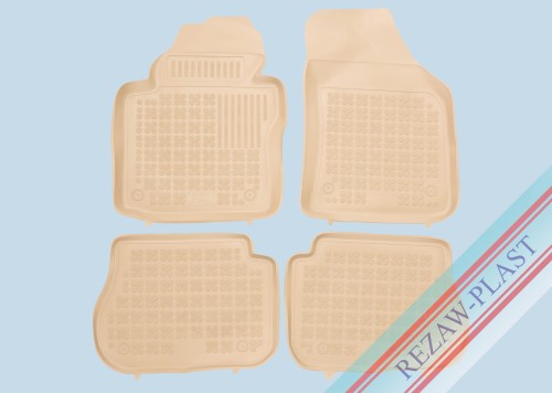 Floor mats beige fit to: Volkswagen CADDY III, IV 2004 - 2020, CADDY III, IV MAXI LIFE 2007 - 2020
