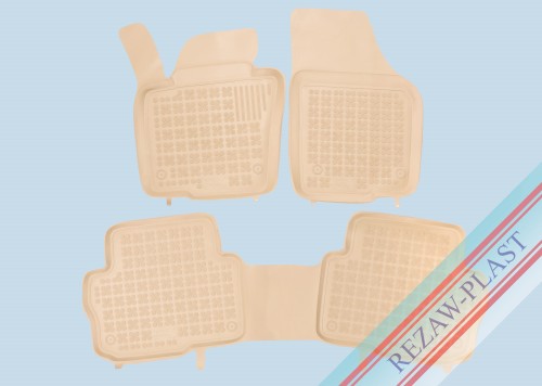 Floor mats beige fit to: Seat ALHAMBRA II 2010 - 2020, Volkswagen SHARAN II 2010 - 2022