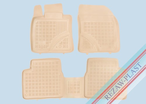 Floor mats beige fit to: Toyota AVENSIS III 2009 - 2018