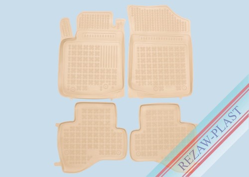 Dywaniki podłogowe beżowe pasują do: Citroen C1 II 2014 - 2021, Toyota AYGO II 2014 - 2021