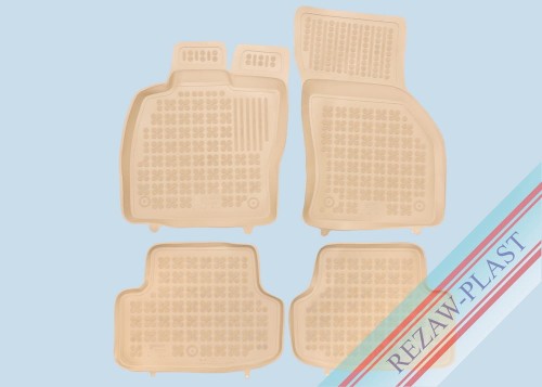 Floor mats beige fit to: Seat LEON III (MK3) SC 2013 - 2020, ST 2014 - 2020
