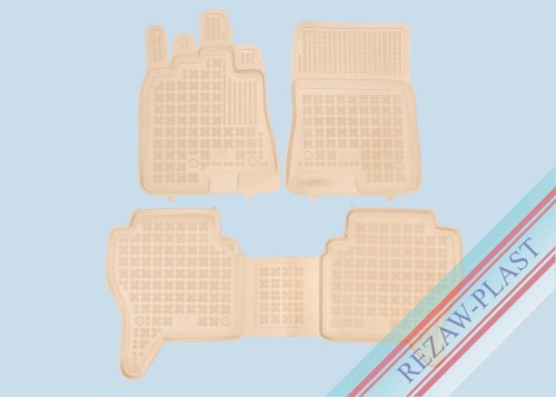 Dywaniki podłogowe beżowe pasują do: Mitsubishi PAJERO IV 2006 - 2017