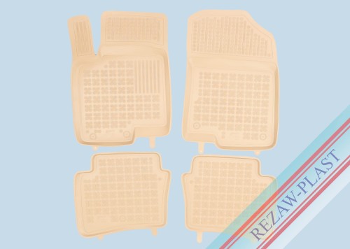 Floor mats beige fit to: Hyundai i20 III 2020 -