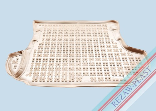 Trunk mat beige fits to: Citroen C - CROSSER 2007 - 2012, Mitsubishi OUTLANDER II 2006 - 2013, Peugeot 4007 2008 - 2012