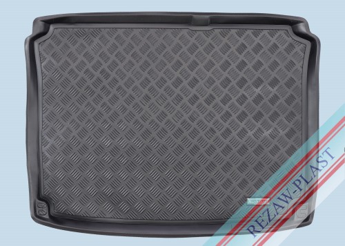 Trunk mat PE with rubber surface fits to: Citroen C4 I 2004 - 2010