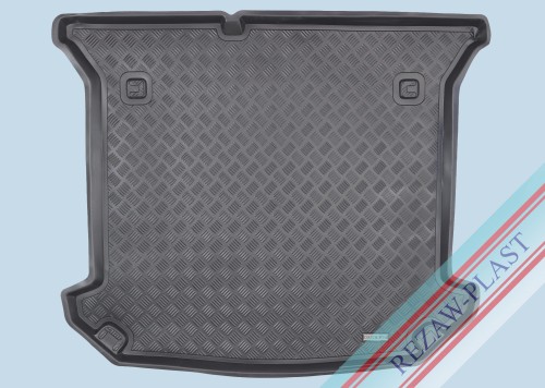 Trunk mat PE with rubber surface fits to: Citroen C8 2002 - 2014, Peugeot 807 2002 - 2014