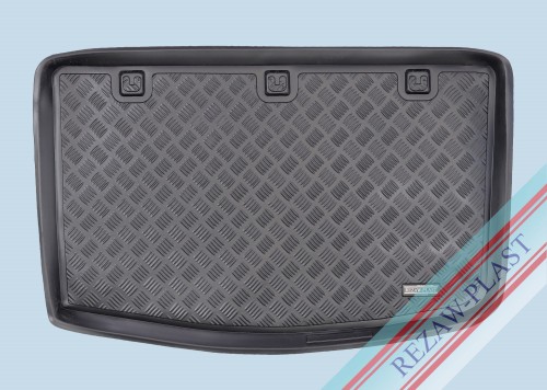 Trunk mat PE with rubber surface fits to: Kia RIO III 2011 - 2017