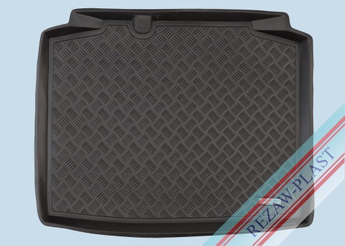 Trunk mat PE with rubber surface fits to: Skoda RAPID 2013 - 2019