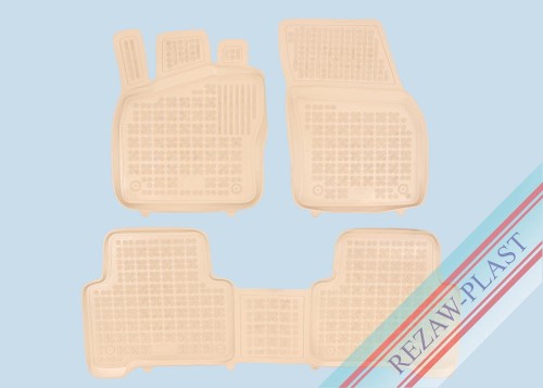 Floor mats beige fit to: Volkswagen TOURAN III 2015 -
