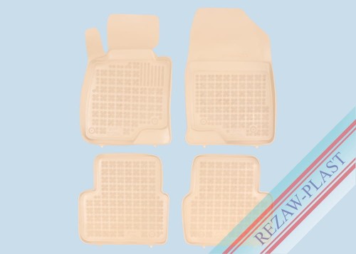 Floor mats beige fit to: Mazda 3 III 2013 - 2018 