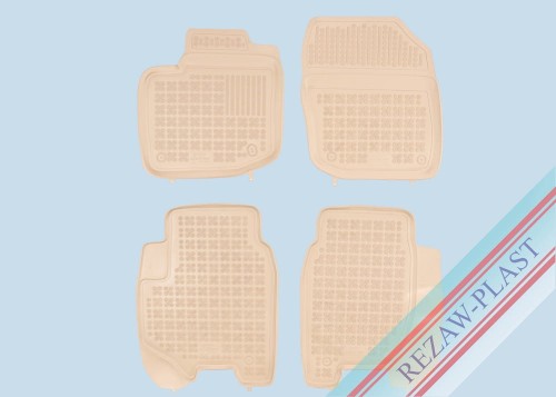 Dywaniki podłogowe beżowe pasują do: Honda CIVIC IX 2012 - 2017