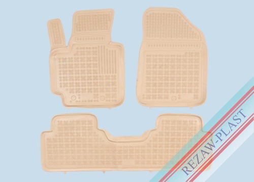 Dywaniki podłogowe beżowe pasują do: Kia SOUL II 2013 - 2018