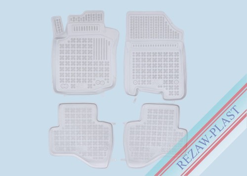 Dywaniki podłogowe szare pasują do: Citroen C1 I 2008 - 2014, Peugeot 107 2005 - 2014, Toyota AYGO I 2005 - 2014