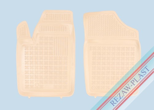 Floor mats beige fit to: Citroen BERLINGO I 1996 - 2010, Peugeot PARTNER I 1997 - 2010
