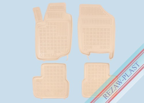 Dywaniki podłogowe beżowe pasują do: Peugeot 207 2006 - 2012