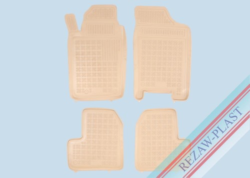 Dywaniki podłogowe beżowe pasują do: Peugeot 206 1998 - 2012, 206+ 2009 - 2012
