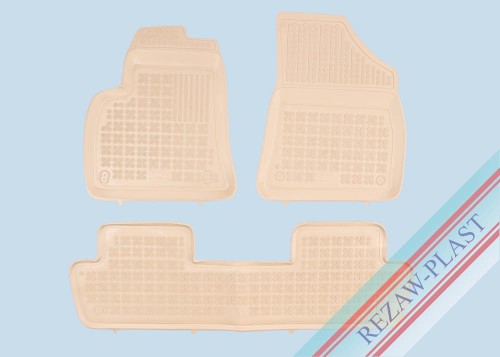 Floor mats beige fit to: Peugeot 5008 I 2009 - 2017