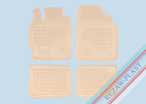 Floor mats beige fit to: Toyota PRIUS III (XW30) 2009 - 2015