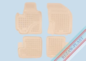 Dywaniki podłogowe beżowe pasują do: Toyota RAV4 II 2003 - 2005