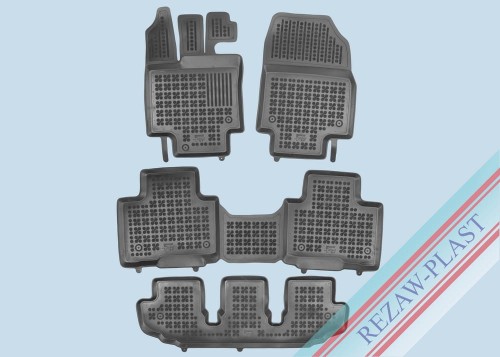 Dywaniki podłogowe czarne pasują do: Toyota HIGHLANDER IV (XU70) 2019 -