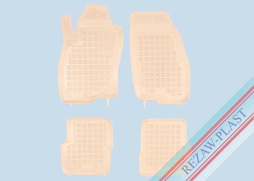 Dywaniki podłogowe beżowe pasują do: Fiat PUNTO III 2012 - 2018