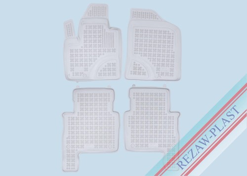 Floor mats grey fit to: Hyundai SANTA FE II 2006 - 2012