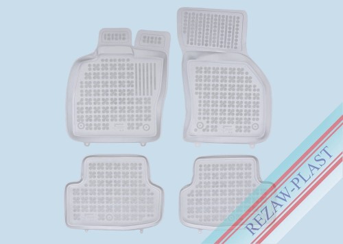 Dywaniki podłogowe szare pasują do: Seat LEON III (MK3) SC 2013 - 2020, ST 2014 - 2020