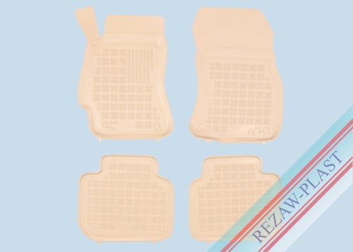 Floor mats beige fit to: Subaru LEGACY V 2009 - 2014, OUTBACK IV 2009 - 2014, OUTBACK V 2014 - 2020