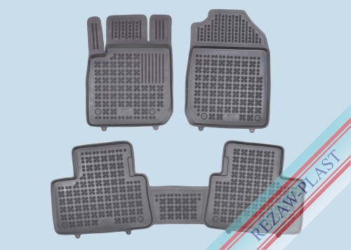 Floor mats black fit to: Isuzu D - MAX III 2020 - 