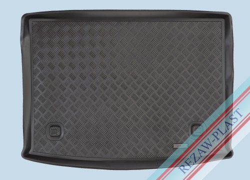 Mata bagażnika PE z gumową powłoką pasuje do: Fiat DOBLO II 2010 - 2019