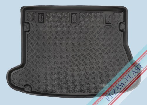 Trunk mat PE with rubber surface fits to: Hyundai i30 I 2007 - 2012