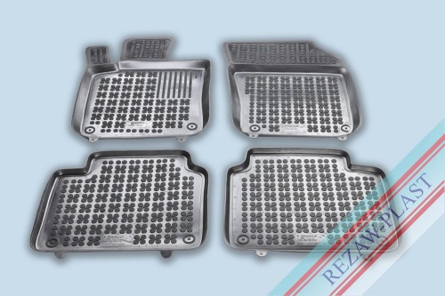 Floor mats black fit to: Volvo S90 II 2016 -, V90 II 2016 - 