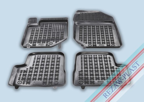 Floor mats black fit to: Opel CORSA F VI 2019 -, Peugeot 208 II 2019 - 2023